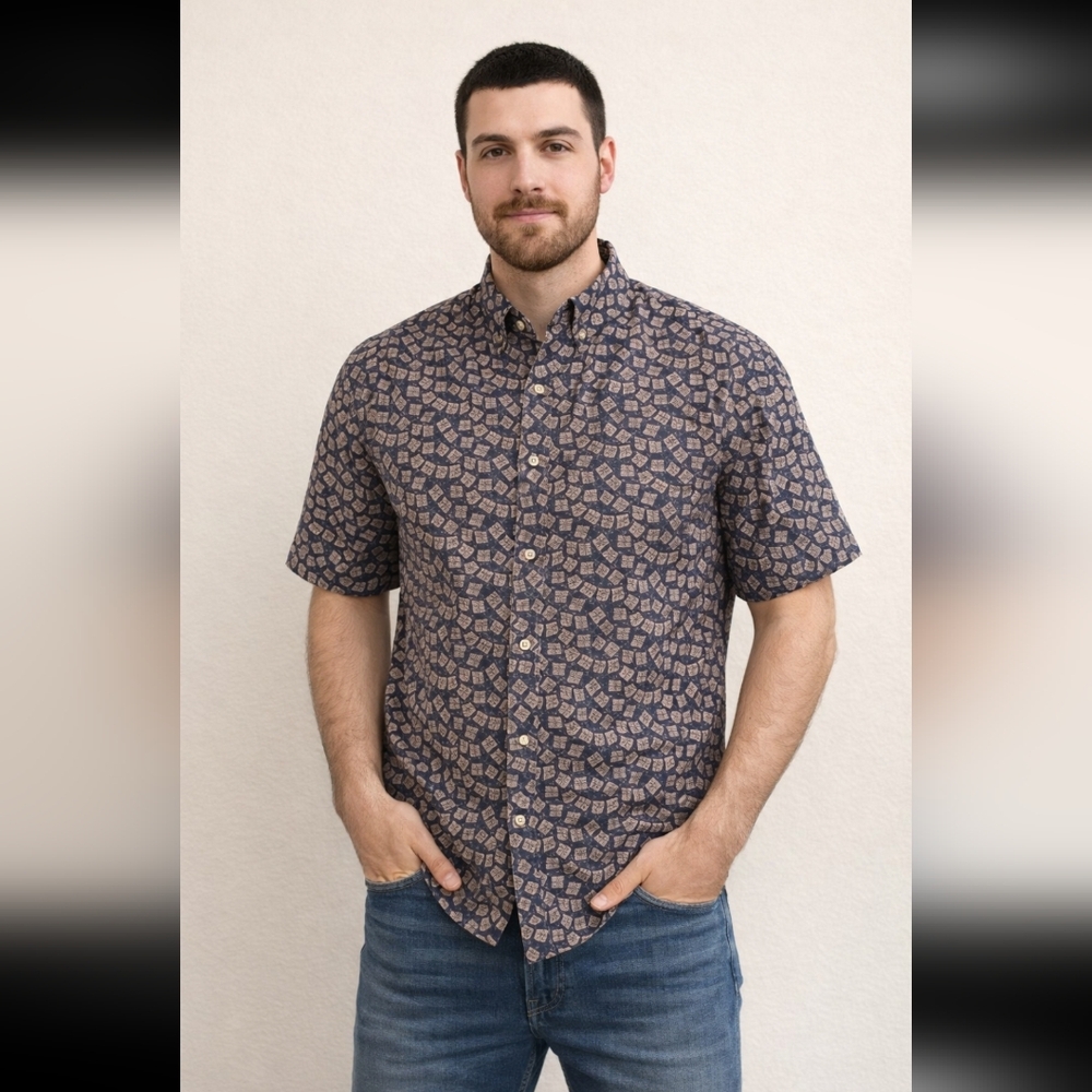 Natural Issue Men's Cotton Shirt, EUC